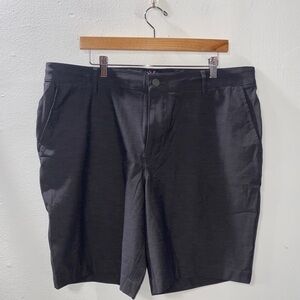 FAHERTY 9" BELT LOOP ALL DAY‎ SHORTS Charcoal Gray Size 38 Drawstring Waist